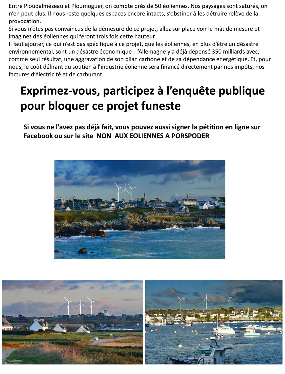 eoliennes porpoder non au projet tract 2020 12 002