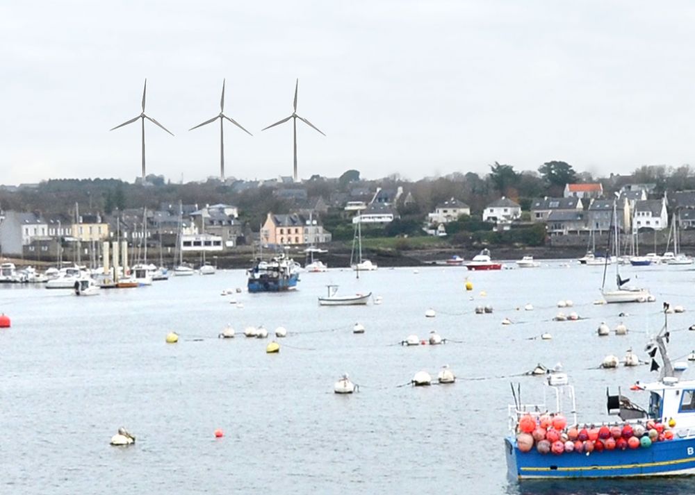 projet d'éoliennes à porspoder vue porscave